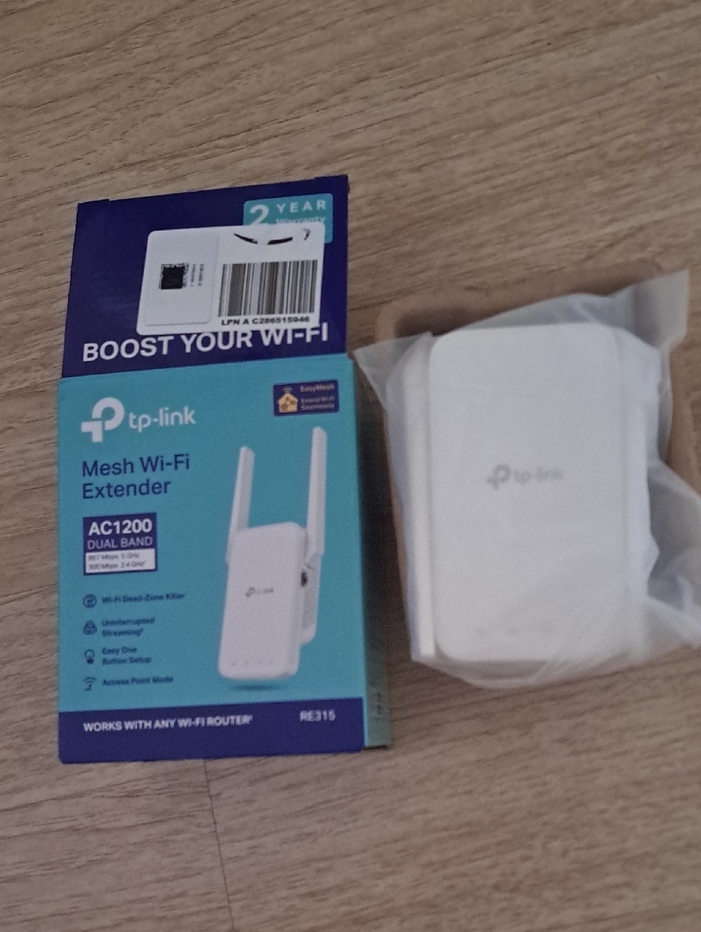 ROUTER TP-Link Mesh Wi‑Fi Extender RE315 — White - Picture 7 of 7